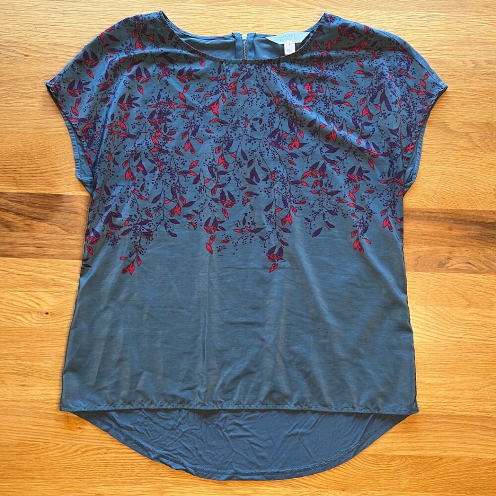 Market & Spruce Floral Blouse Top, Women’s Medium M, Stitch Fix Exclusive